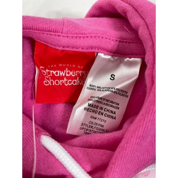Strawberry Shortcake Hoodie & Sweatpants Set Womens Small Pink - Picture 12 of 16